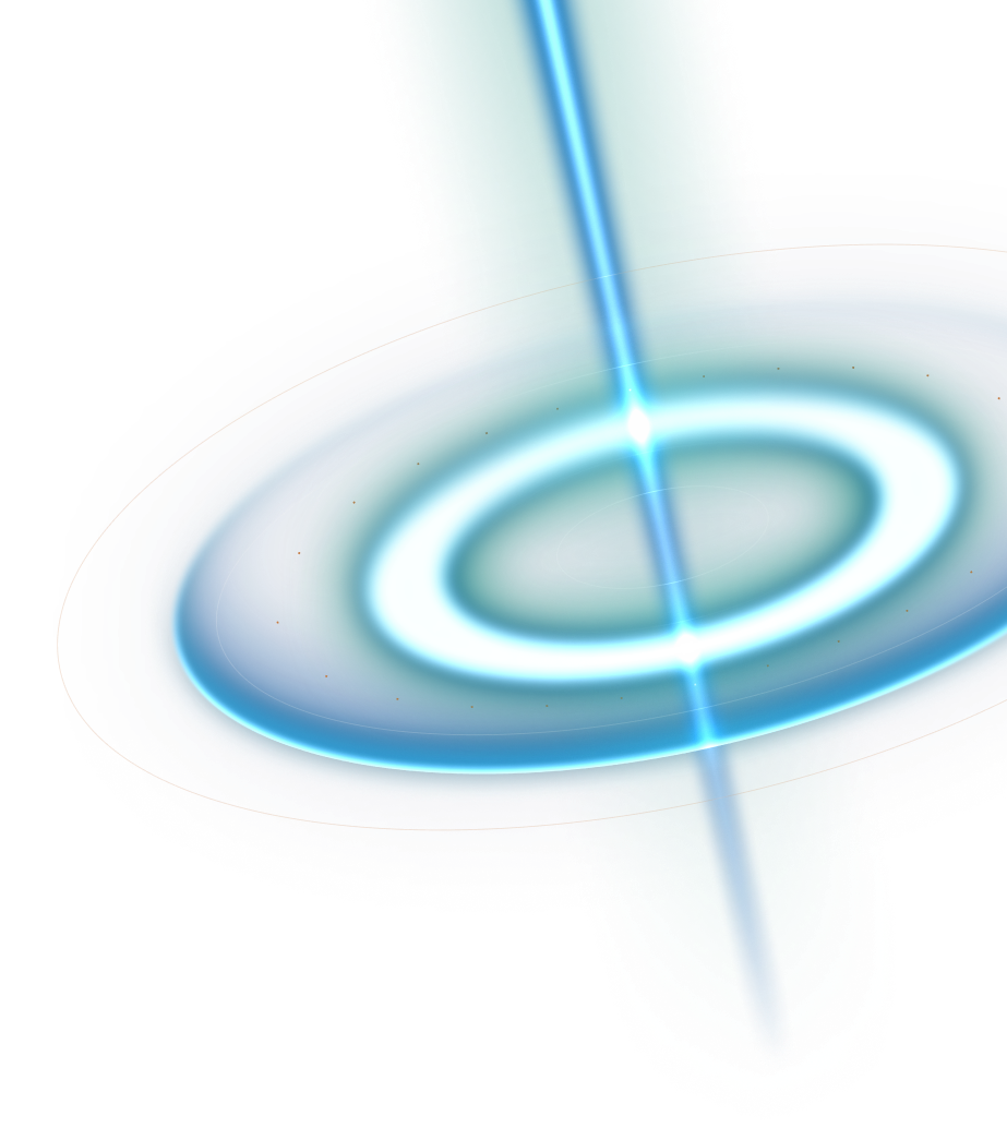 Cosmic background with glowing ring effect